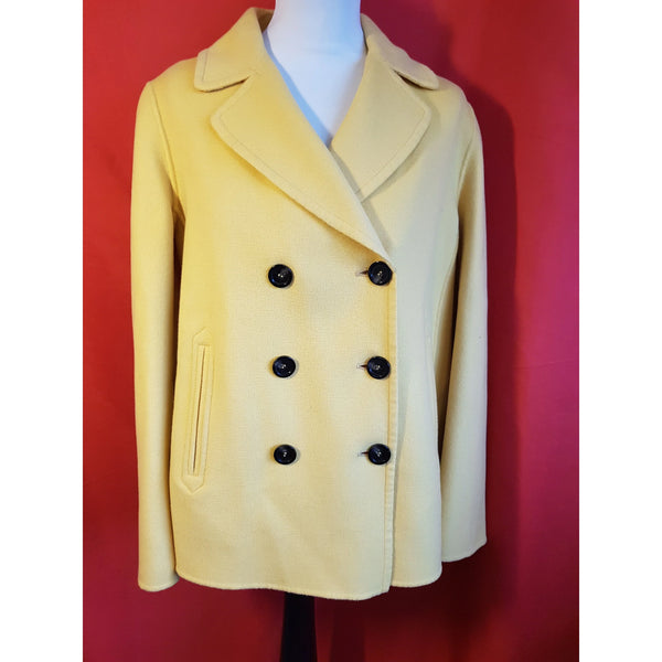 WEEKEND Max Mara Yellow Wool Short Coat Size – Leukaemia