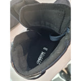 Geox Respira Women's Wedge Ankle Boots Black Suede Side Zip D4454A Size 5