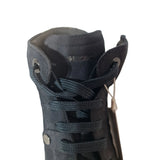 Geox Respira Women's Wedge Ankle Boots Black Suede Side Zip D4454A Size 5