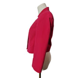 The Collection Debenhams Womens Pink Cropped Blazer Jacket Open Front Smart Size 10