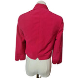 The Collection Debenhams Womens Pink Cropped Blazer Jacket Open Front Smart Size 10