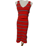 Tommy Jeans Women's Knitted Crop Top Midi Skirt Set Co-Ord Size S