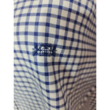 Hawes & Curtis Weekend Collection Mens Blue White Gingham Check Shirt Classic Fit XL