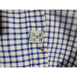 Hawes & Curtis Weekend Collection Mens Blue White Gingham Check Shirt Classic Fit XL