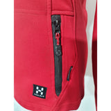 Haglofs Womens Softshell Jacket Red Black Full Zip Outdoor Hiking Coat Size  8