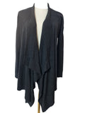 AllSaints Womens Cardigan 100% Merino Wool Black Size Small Jumper Knitwear Size 8