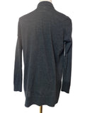 AllSaints Womens Cardigan 100% Merino Wool Black Size Small Jumper Knitwear Size 8