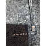 Armani Exchange Black Pebbled Leather Tote Shopper Shoulder Bag