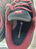 Merrell Sprint Blast Mens Navy Burgundy Suede Leather Trainers Shoes UK Size 8