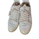 Louis Vuitton Frontrow White Embossed Monogram Leather Sneakers Trainers Shoes Size 4.5