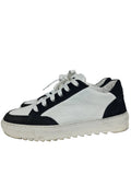 Title:
NUMERIS Atelier Mens Suede Leather Low Top Sneakers Black White Size 7