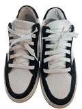 Title:
NUMERIS Atelier Mens Suede Leather Low Top Sneakers Black White Size 7