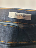 Men's Dark Blue Tapered Fit Jeans Size W34/L31