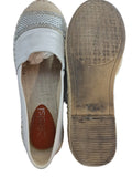 OKELSI Women's Silver Rhinestone Espadrilles - Size UK 5