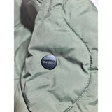 Superdry Studios Womens Quilted Long Liner Jacket Coat Olive Khaki Size 8