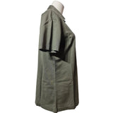 ARNE Mens Zip Neck Polo Shirt Short Sleeve Olive Khaki Green Casual Smart  Size XS