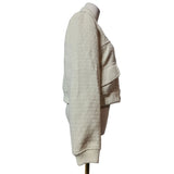 River Island Women's Bouclé Tweed Bomber Jacket Size 8