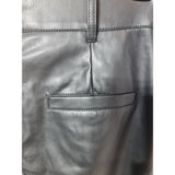 Love & Roses Black Faux Leather Wide Leg Trousers Size 10