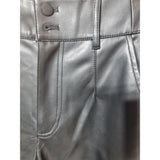 Love & Roses Black Faux Leather Wide Leg Trousers Size 10