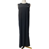 FRED PERRY Womens Black Ribbed Sleeveless Maxi Dress Size 10
