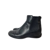 PRADA Linea Rossa Black Leather Chelsea Ankle Boots Size 4