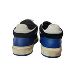 Represent Reptor Low Mens Leather Trainers Sneakers Black White Blue Size 6