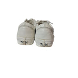 Vans Old Skool Mens Leather Trainers Skate Shoes White Gum Sole Size 7