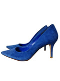 Dune London Blue Suede Pointed High Heel Court Shoes Pumps Size 5