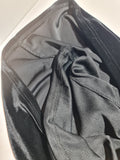 Monsoon Black Velvet Midi Dress Long Sleeve  Party Evening Size 16