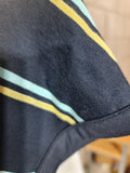 Fred Perry Striped T-Shirt Dress Womens Navy Blue Light Blue Yellow
Size 10