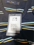 Fred Perry Striped T-Shirt Dress Womens Navy Blue Light Blue Yellow
Size 10