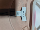 REISS Girls Blush Pink Sweatshirt Dress NWT Raglan Sleeves Logo Size 10-11 Years  146cm