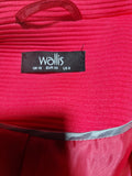 Wallis Women's Pink Textured Blazer / Jacket Size 10