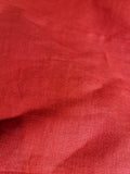 Boden Red Pure Linen A-Line Flare Skirt Summer Casual Knee Length Size 14