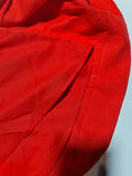 Boden Red Pure Linen A-Line Flare Skirt Summer Casual Knee Length Size 14