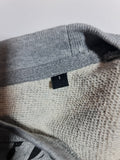 The Kooples Sport Grey Leopard Face Graphic Cropped Short Sleeve Sweatshirt Top Size 8