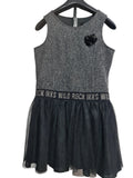 IKKS Junior Girls Black Sparkle Tulle Tutu Party Dress Size 12 years 150cm