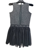 IKKS Junior Girls Black Sparkle Tulle Tutu Party Dress Size 12 years 150cm