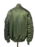 Alpha Industries MA-1 Bomber Jacket Mens Sage Green Military Flight Coat Size S