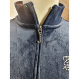 Juicy Couture Girls Navy Blue Velour Tracksuit Age 10-11 Years