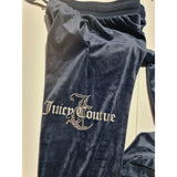 Juicy Couture Girls Navy Blue Velour Tracksuit Age 10-11 Years