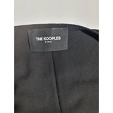 The Kooples Black Sheer Lurex Paisley Chiffon Top Long Sleeve Blouse Size 8