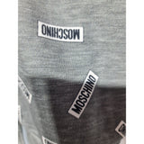 Moschino Underwear Grey All-Over Logo Zip-Up Hoodie Size S