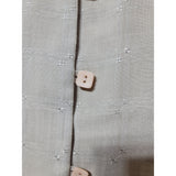 ANN HARVEY Womens Beige Short Sleeve Embroidered Button Front Blouse Top Size 16