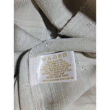 ANN HARVEY Womens Beige Short Sleeve Embroidered Button Front Blouse Top Size 16