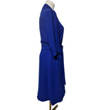 HOBBS London Royal Blue Belted Midi Dress Size 10