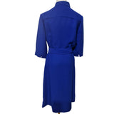 HOBBS London Royal Blue Belted Midi Dress Size 10