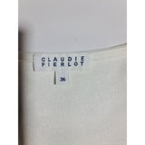 Claudie Pierlot Zip Front Top / Blouse Size 8