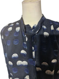 ZADIG & VOLTAIRE Women's Polka Dot Long Sleeve Blouse Size S