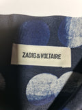 ZADIG & VOLTAIRE Women's Polka Dot Long Sleeve Blouse Size S
